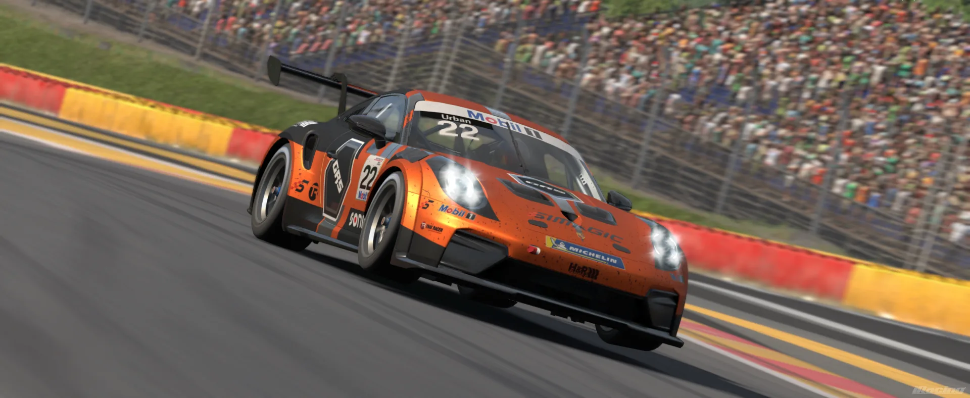 Team GRS Porsche 911 GT3 Cup in the new orange endurance livery