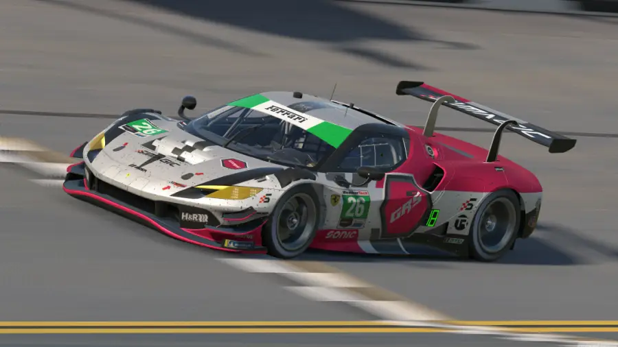 Team GRS Ferrari GT3 custom livery at Daytona